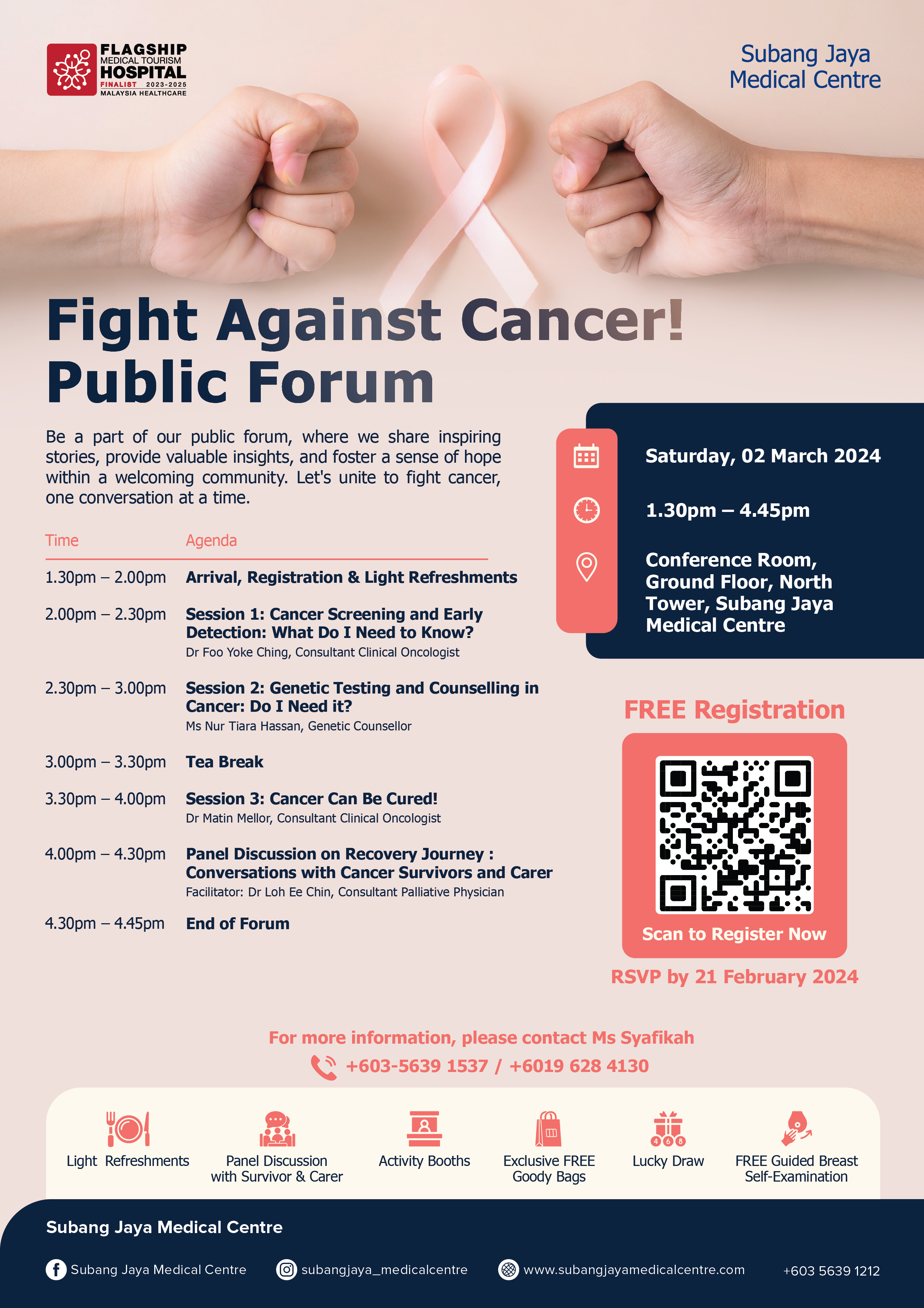 Fight Against Cancer Public Forum 2024 by Subang Jaya Medical Centre