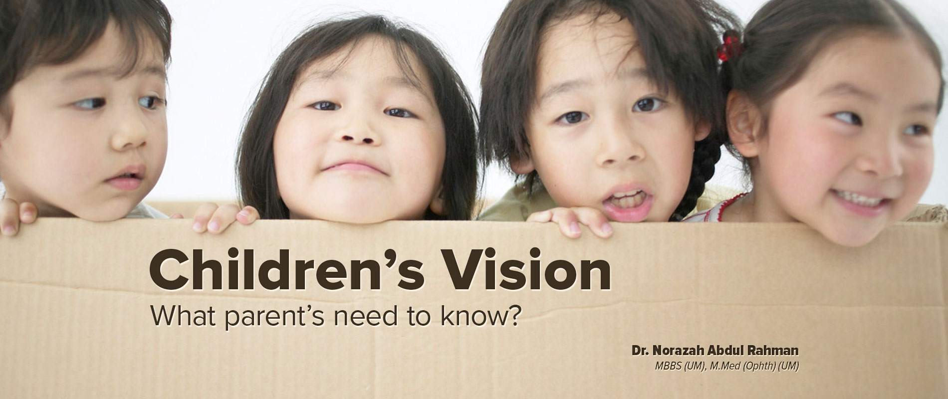 Children’s Vision - What parents need to know | SJMC