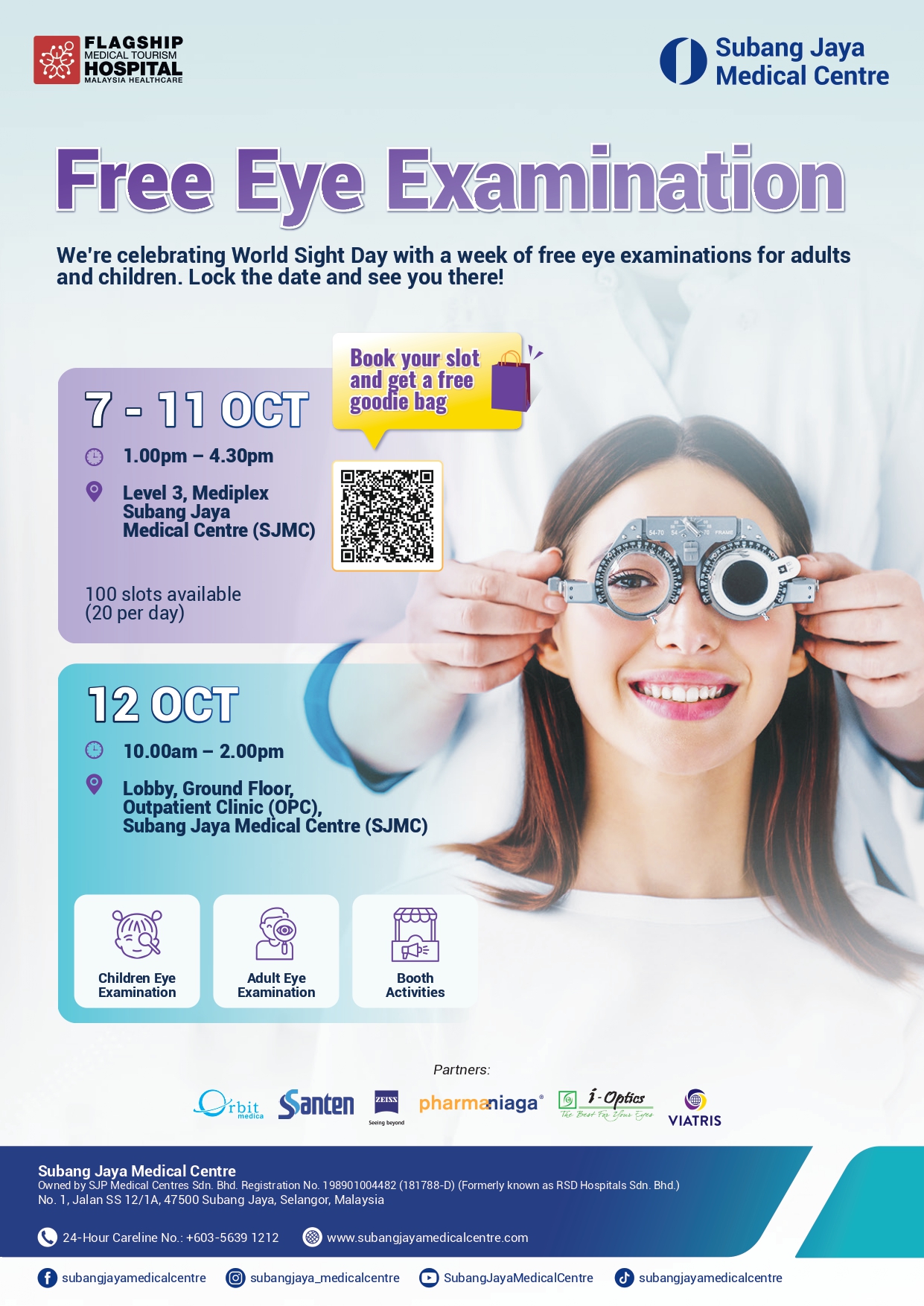 SJMC World Sight Day - Free Eye Examination 7 - 12 October 2024