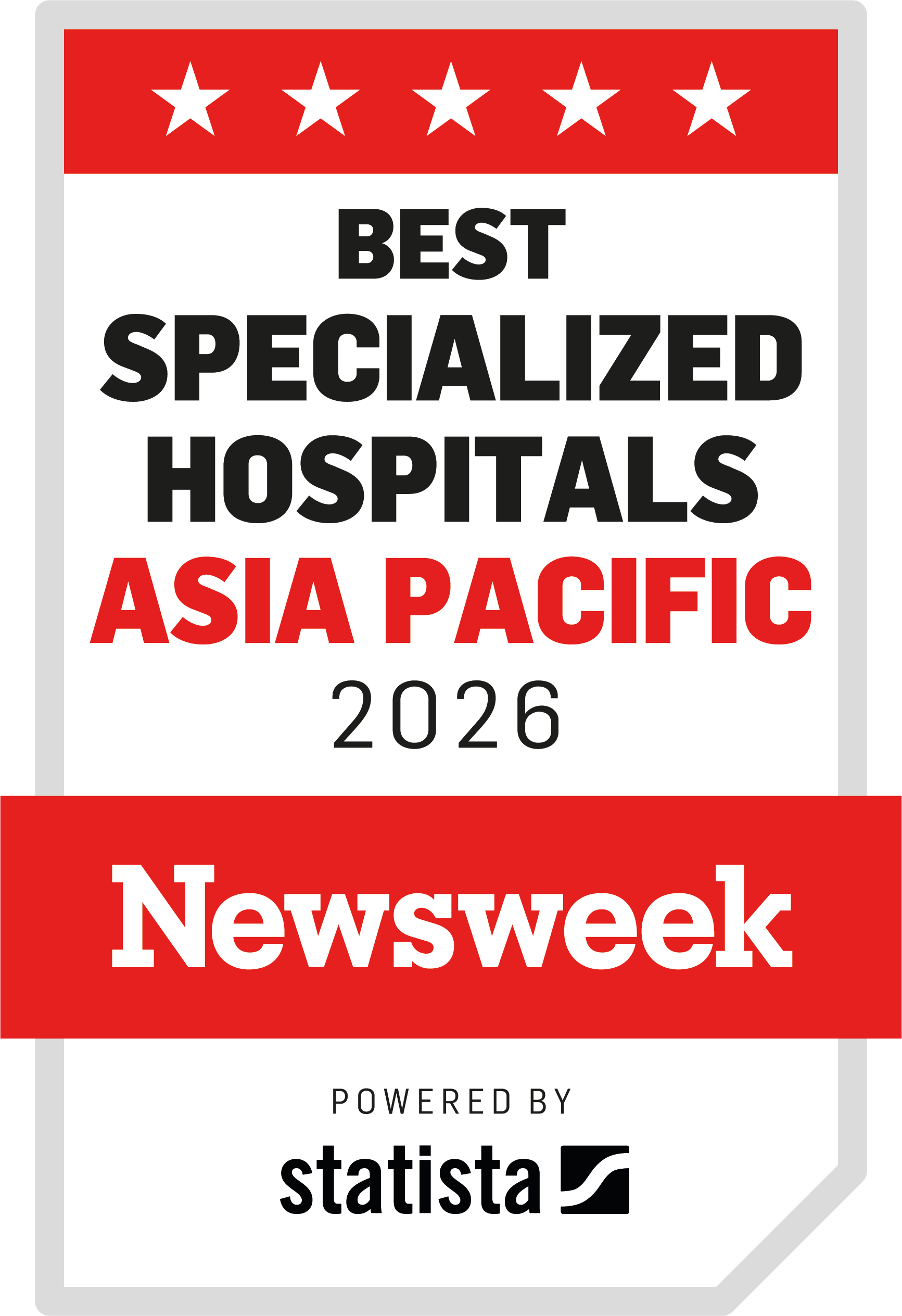 SJMC Newsweek Best Specialised Hospitals Asia Pacific Awards 2026